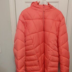 Puffy Coat by Faded Glory. 3X. Color: Peach Glow